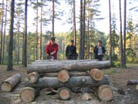 Осенний слет 2005 — Подготовка Большого костра