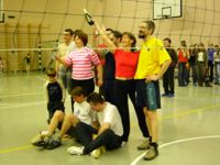 Волейбол, сборные учителей 2005 - Команда 239 празднует победу